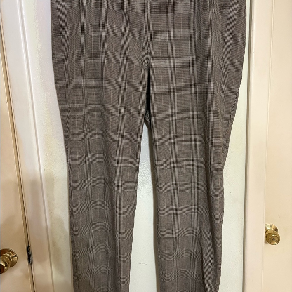 Talbots Brown Plaid Pants size 18